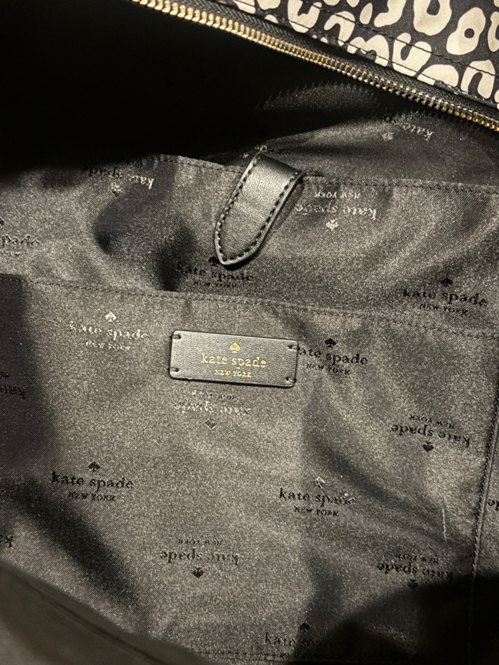 Kate Spade Leopard Heart Weekender Bag - Picture 12 of 14